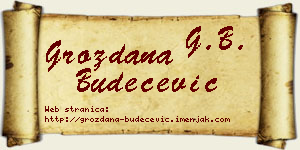 Grozdana Budečević vizit kartica